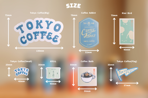 TOKYO COFFEE ステッカー シール Stickers (7種類)