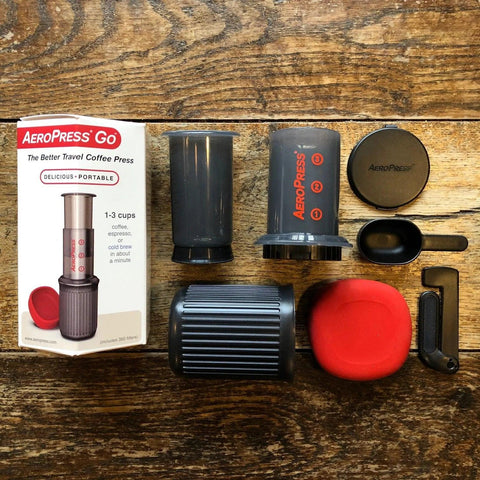 Aeropress Go Portable 1-3 cups (100枚 フィルター入り) - オーガニックコーヒーの通販、サブスク - コーヒー豆の卸売り | TOKYO COFFEE Organic Coffee