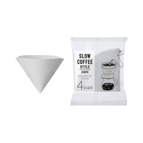 KINTO SCS コットンペーパーフィルター 4 cups - オーガニックコーヒーの通販、サブスク - コーヒー豆の卸売り | TOKYO COFFEE Organic Coffee