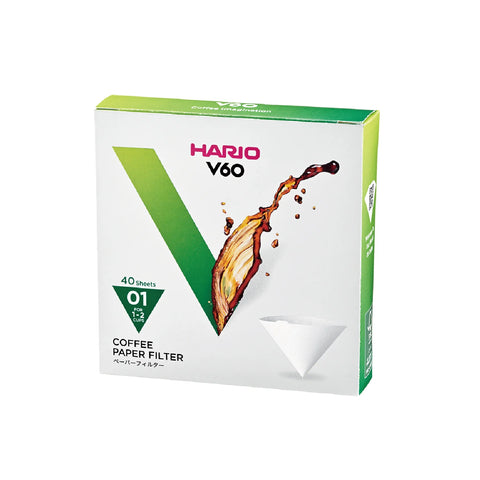 HARIO V60用 ペーパーフィルター01W 40枚
