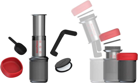Aeropress Go Portable 1-3 cups (100枚 フィルター入り) - オーガニックコーヒーの通販、サブスク - コーヒー豆の卸売り ｜ TOKYO COFFEE Organic Coffee
